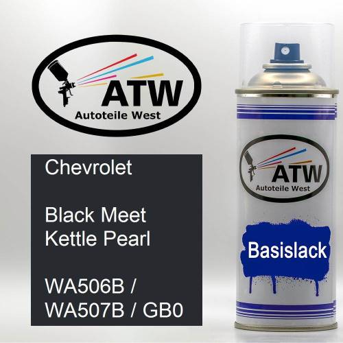 Chevrolet, Black Meet Kettle Pearl, WA506B / WA507B / GB0: 400ml Sprühdose, von ATW Autoteile West.